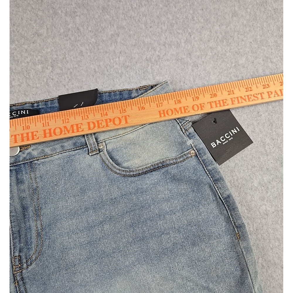 Baccini Womens Size 16 Denim Cut-Off Cuffed Jean Shorts Blue NWT - Picture 5 of 8